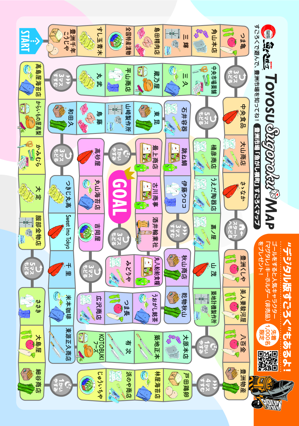 豊洲すごろくマップ